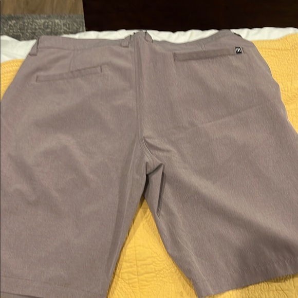 Travis Mathew Mauve Golf Flat Front Shorts - Picture 3 of 3